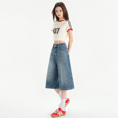 Seven Inch Wide Leg Jeans For Women